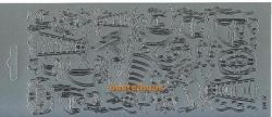 Ziersticker Maritim silber 1037